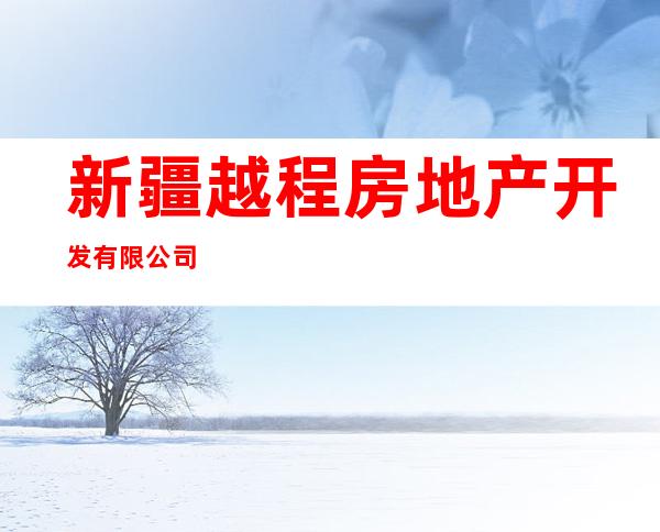 新疆越程房地产开发有限公司